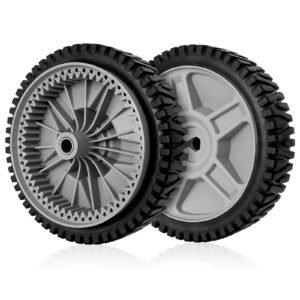 581009202 Wheels for Hus qvarna/Hon da Black Max/AYP/Craftsman/Poulan Lawn Mower, 8 Inch Front Drive Wheels Replace for 193912x460, 2 Pack